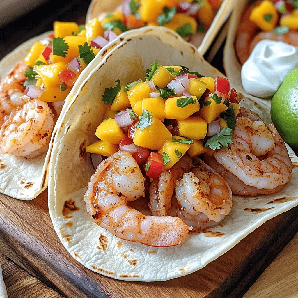Easy Shrimp Tacos with Mango Salsa Flavorful Treat