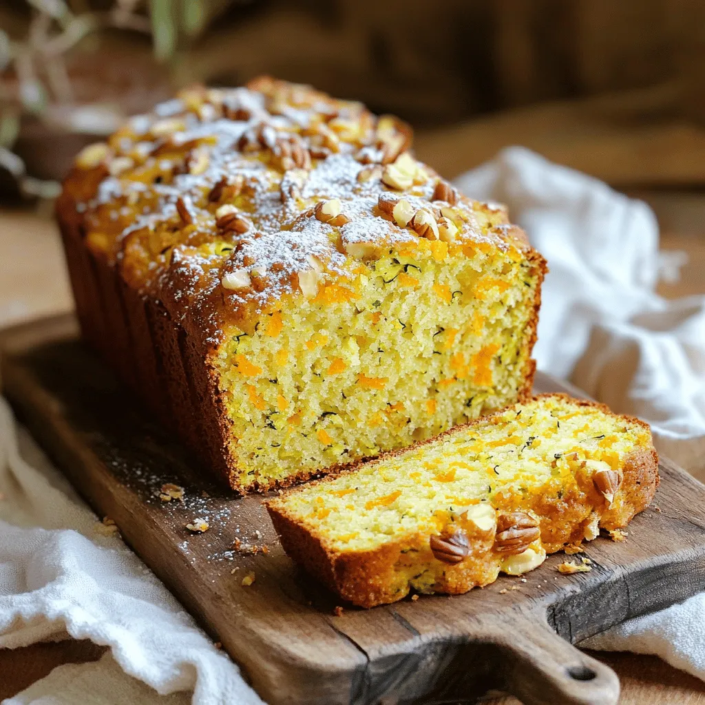 Zucchini Orange Bread Delightfully Moist Recipe