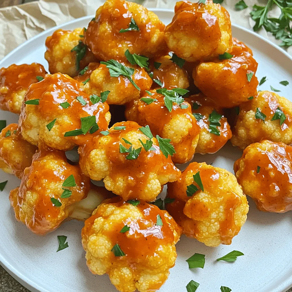 Buffalo Cauliflower Bites Crispy and Flavorful Snack