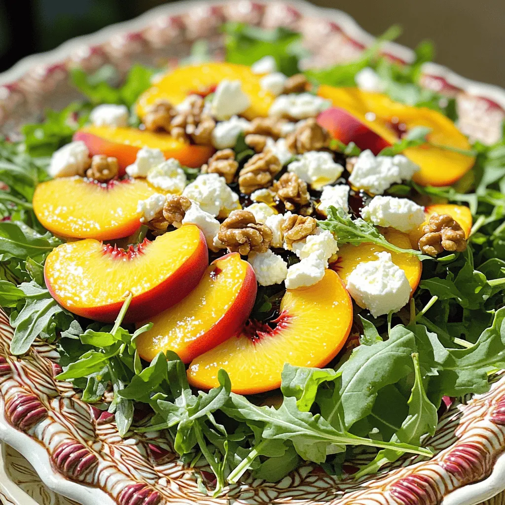 Peach Feta Salad Fresh and Flavorful Delight