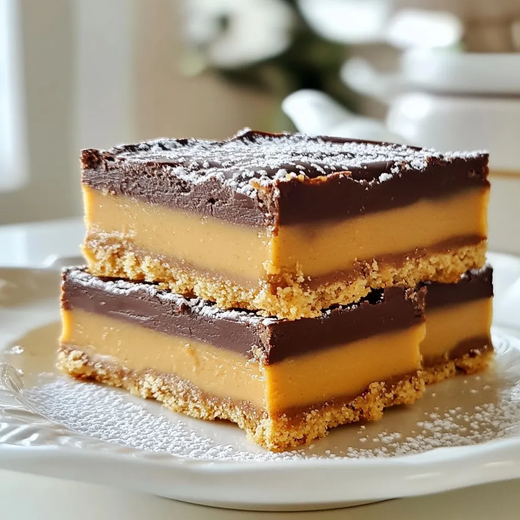 Buckeye Bars Delightful No-Bake Chocolate Treat