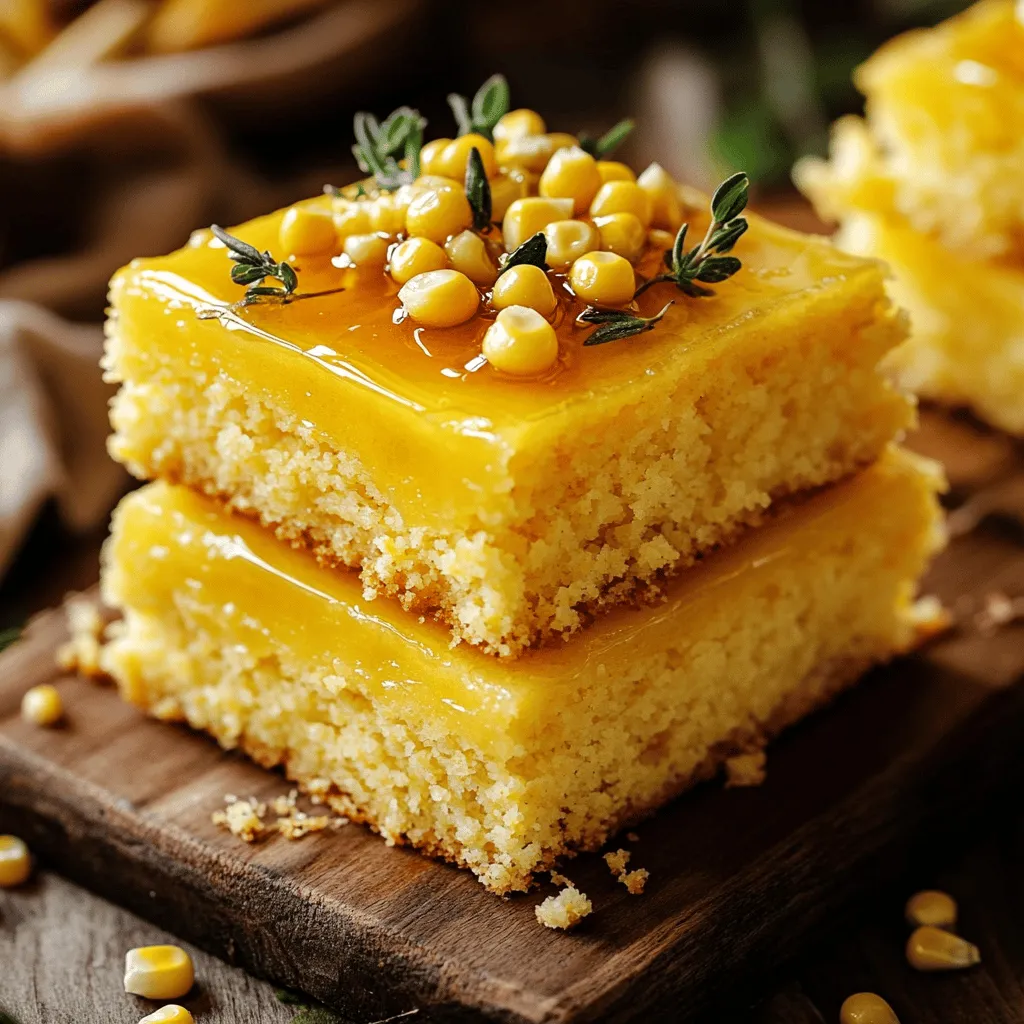 Layered Cornbread Cake with Honey Butter Delight