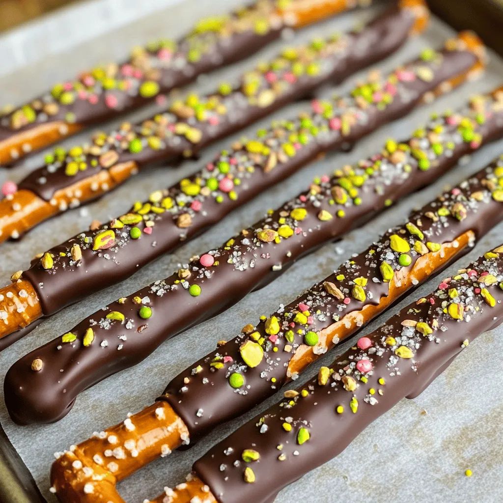 Chocolate Dipped Pretzel Rods Deliciously Simple Treat
