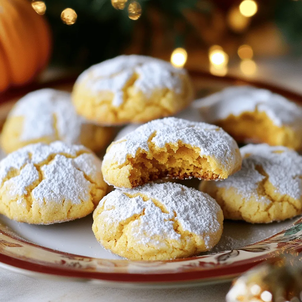 Pumpkin Pie Crinkle Cookies Delightful Fall Treat