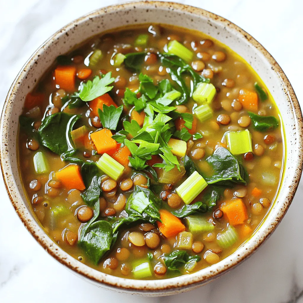 Lentil Soup with Spinach Nourishing and Hearty Recipe