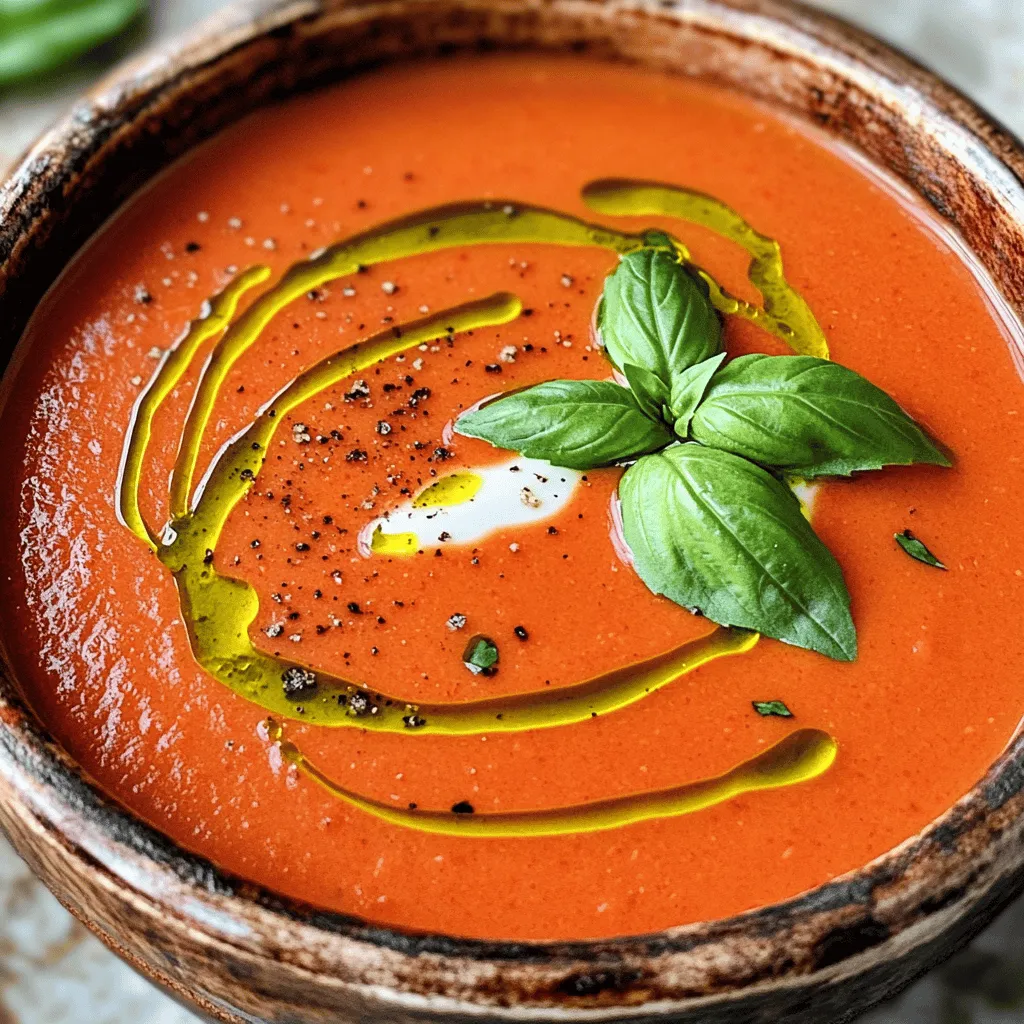 Creamy Tomato Basil Soup Flavorful and Easy Recipe