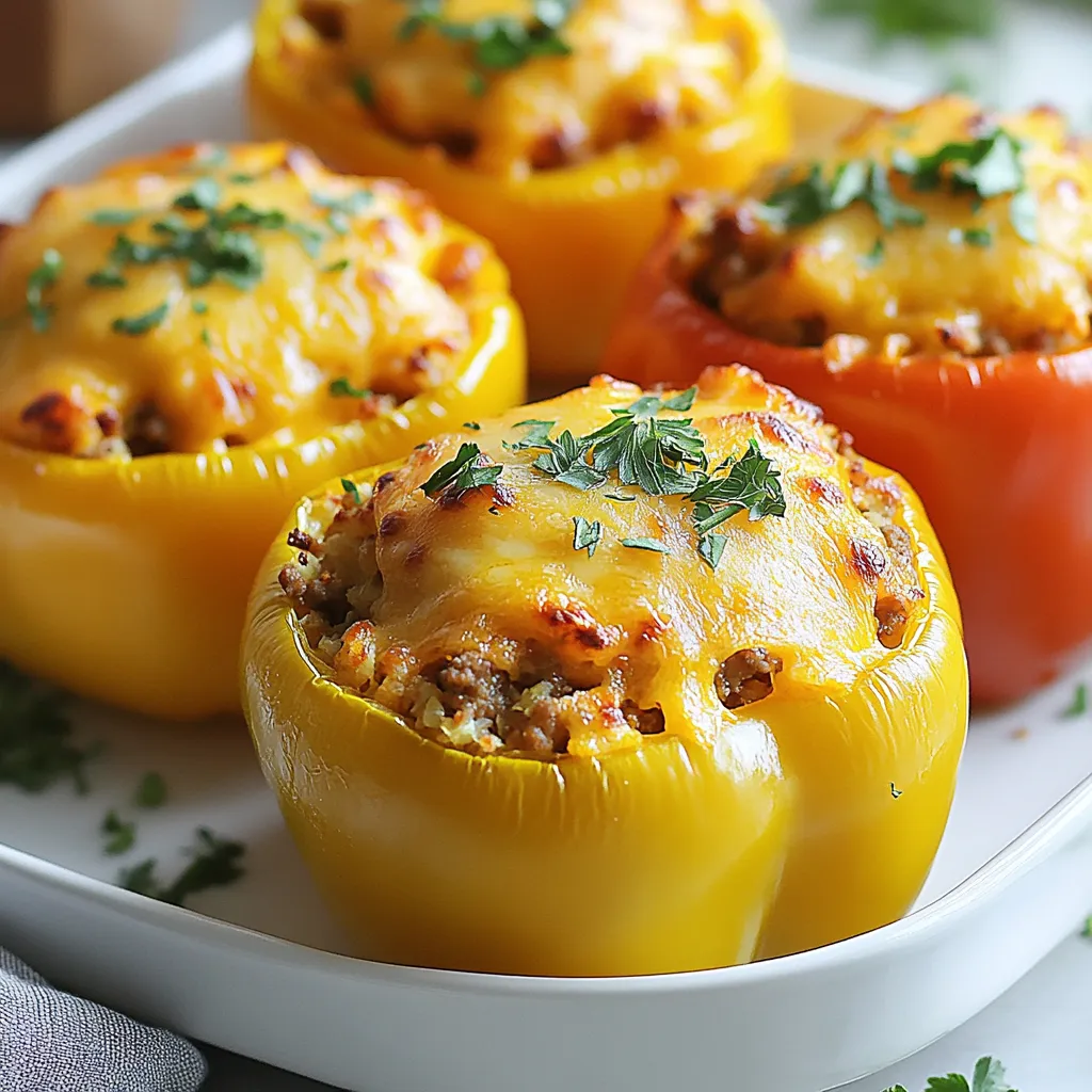 Keto Stuffed Bell Peppers Quick and Flavorful Recipe