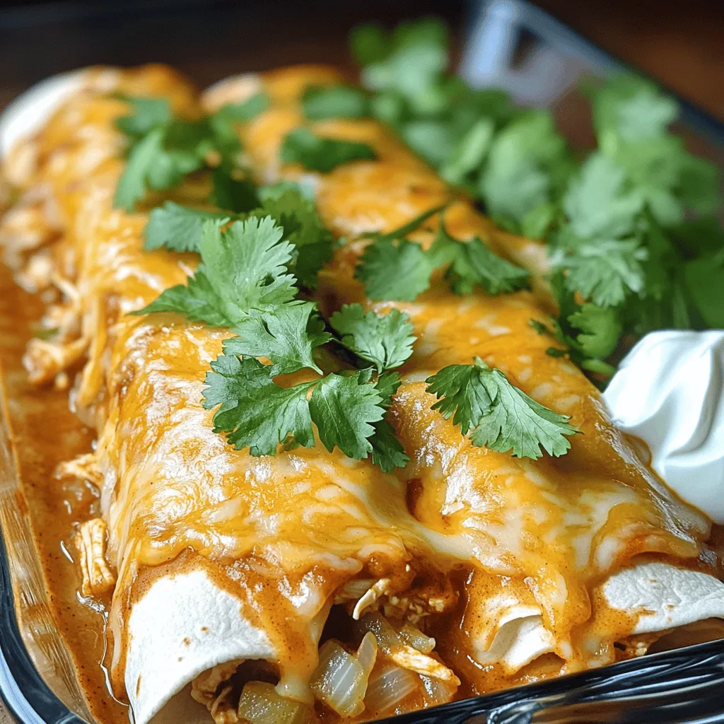 Easy Chicken Enchiladas Flavorful and Quick Meal