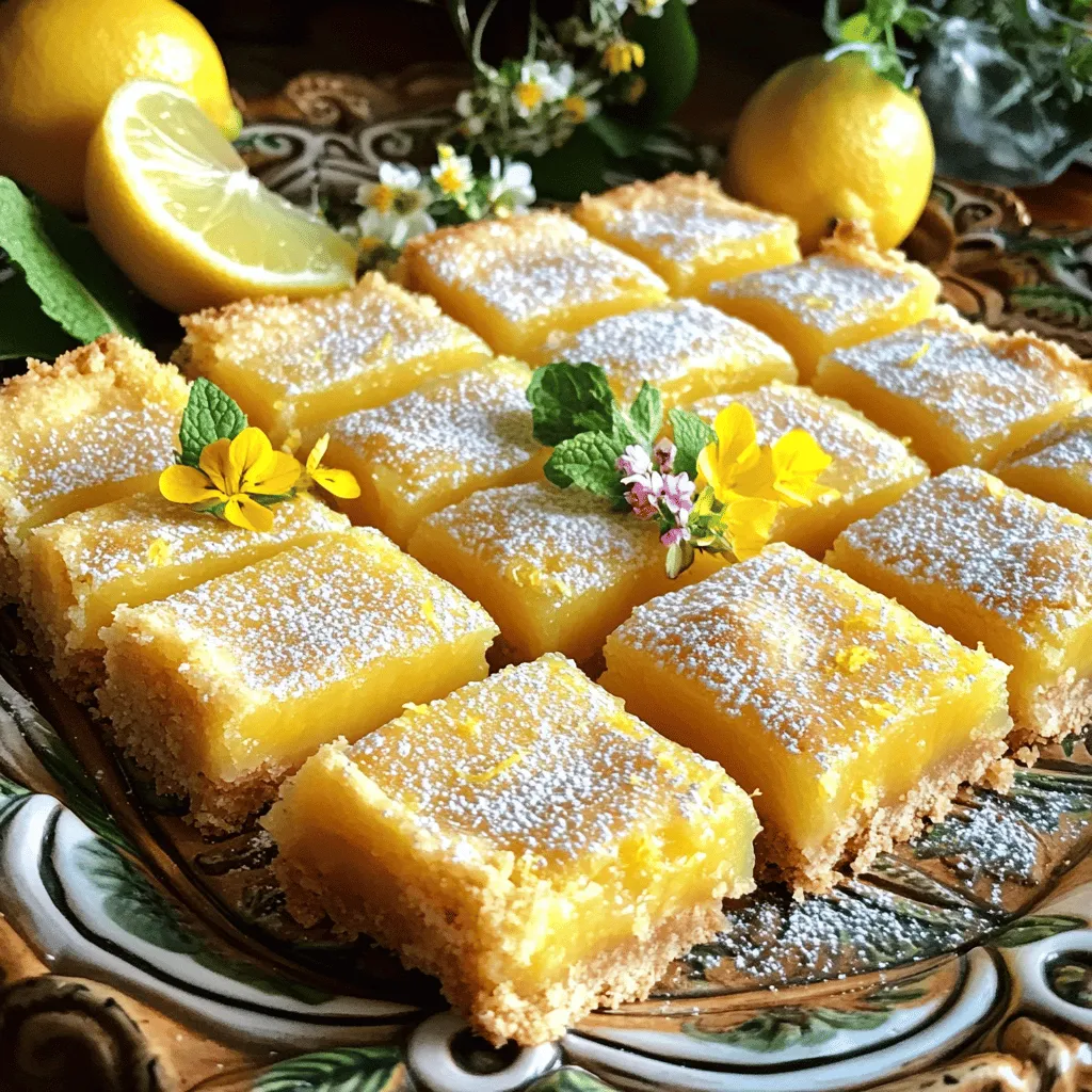 Zesty Lemon Bars Refreshing and Simple Recipe