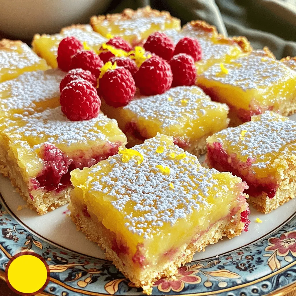 Raspberry Lemon Bars Tangy and Sweet Delight