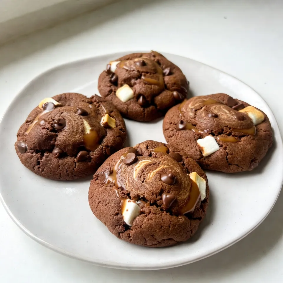 Chocolate Marshmallow Swirl Cookies Easy and Tasty Treat