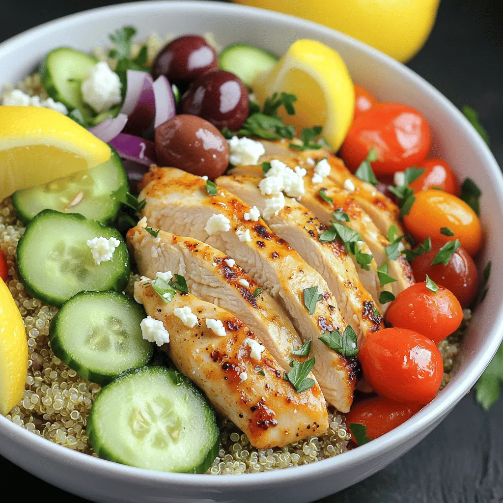 Greek Chicken Bowls Flavorful and Healthy Meal Idea