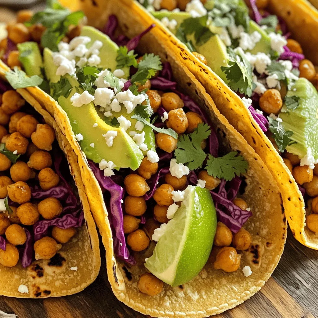 Spicy Chickpea Tacos Flavorful and Easy Recipe