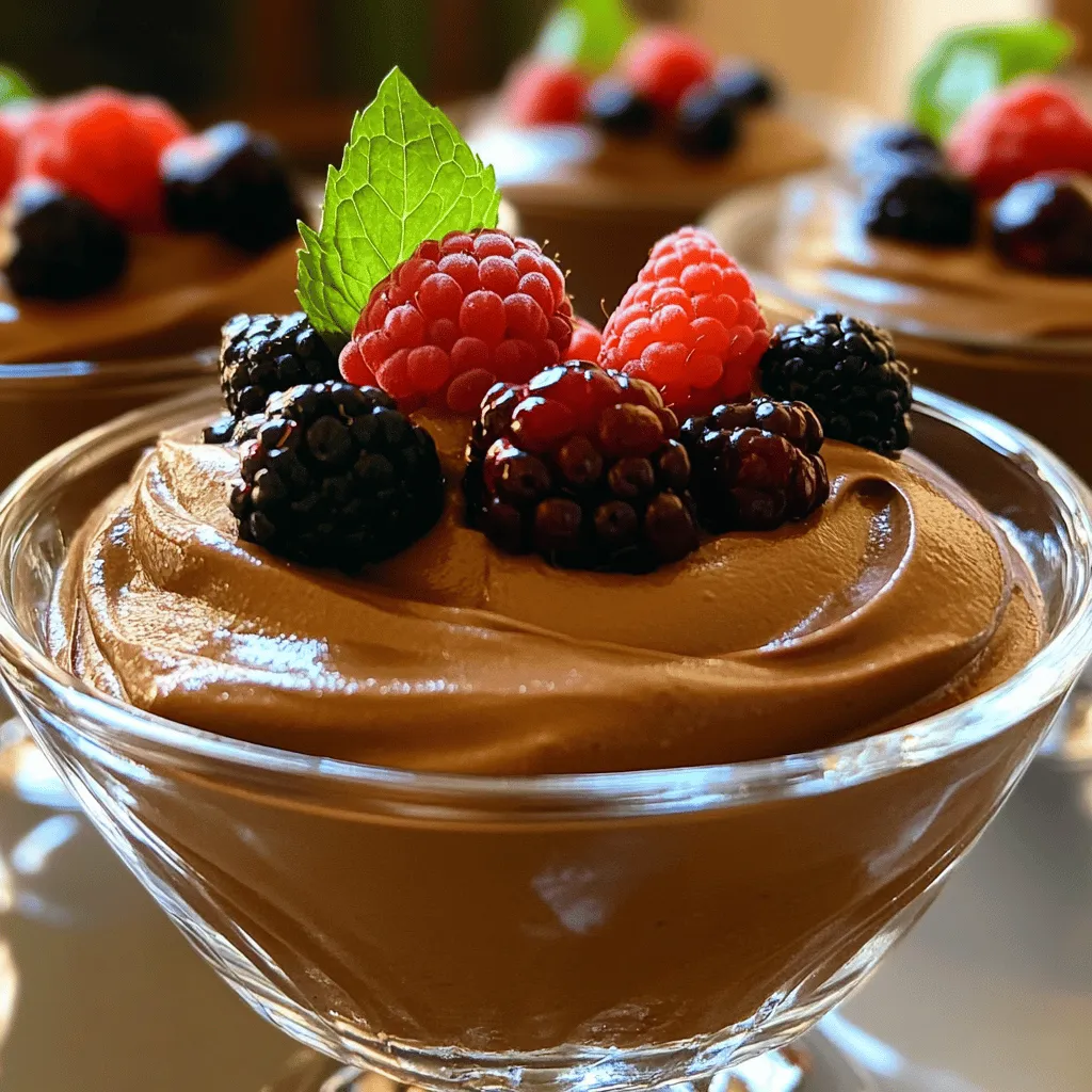 Vegan Chocolate Avocado Mousse Rich and Creamy Delight