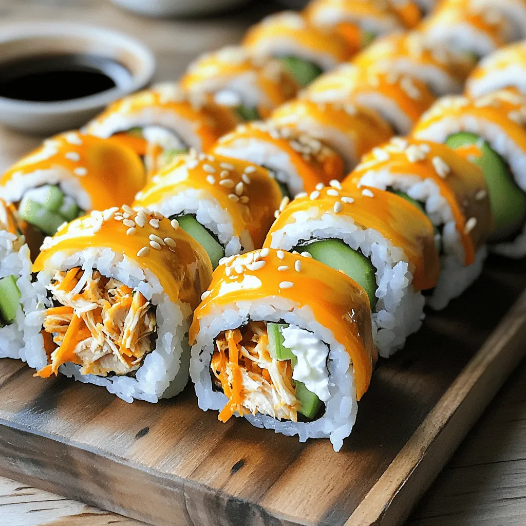 Tailgate Buffalo Chicken Sushi Rolls Flavorful Delight
