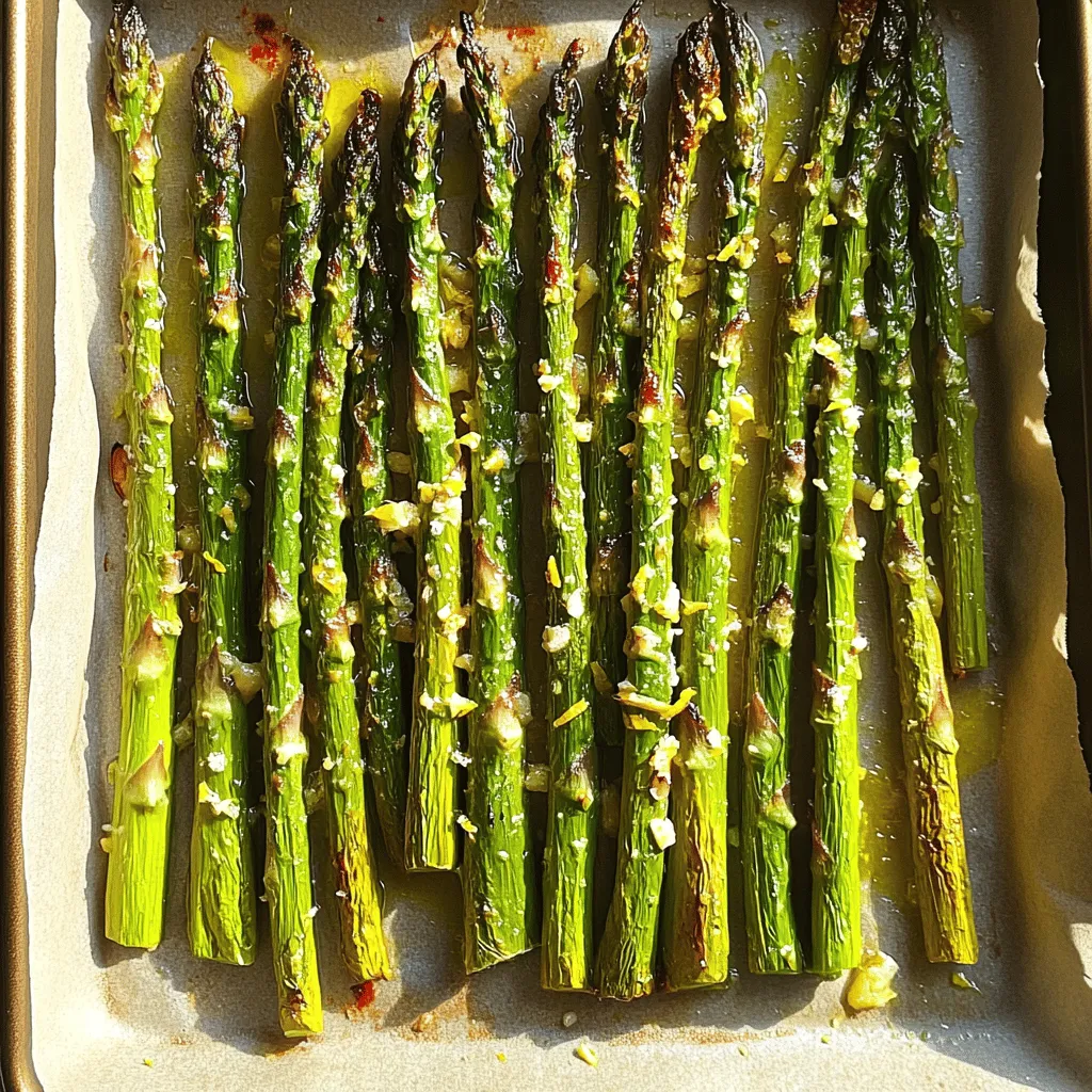 Lemon Garlic Roasted Asparagus Tasty and Easy Recipe