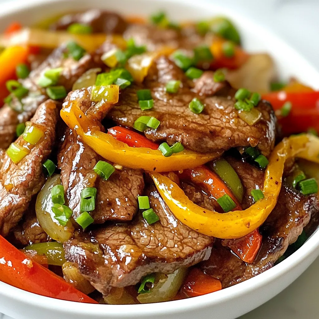 Chinese Pepper Steak with Onions Flavorful Recipe