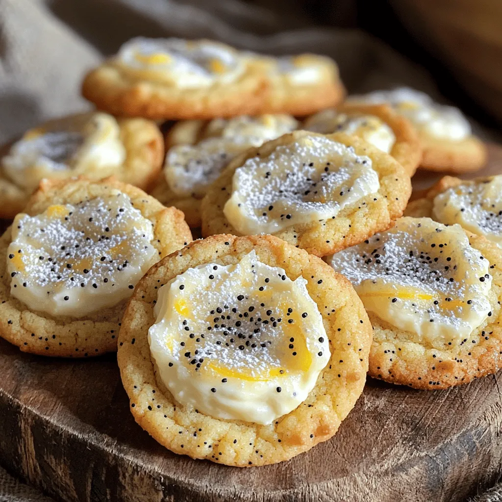 Lemon Poppy Seed Cheesecake Cookies Irresistible Treat