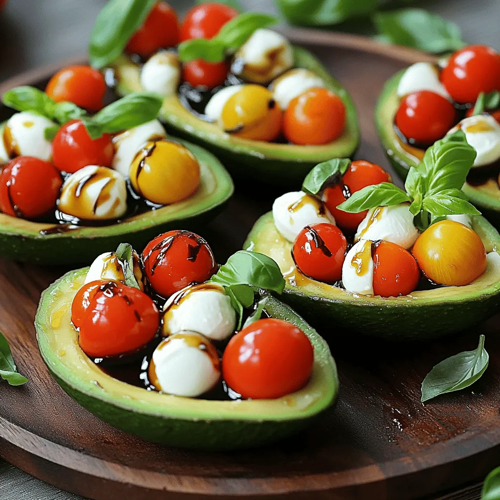 Caprese Stuffed Avocados Flavorful and Easy Recipe