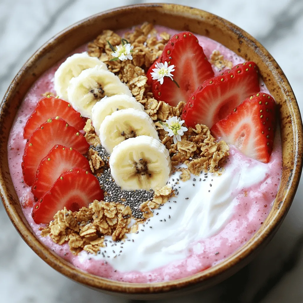Strawberry Banana Smoothie Bowl Fun and Tasty Treat