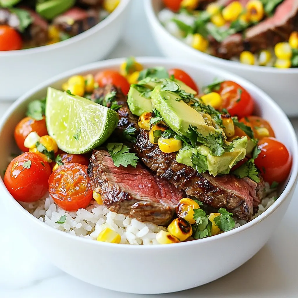 Cilantro Lime Steak Rice Bowls Flavorful and Easy Meal