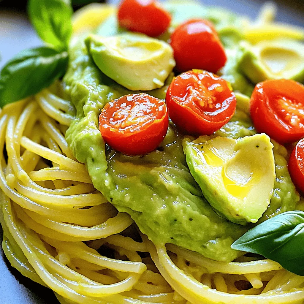 Creamy Avocado Pasta Delightful and Easy Recipe