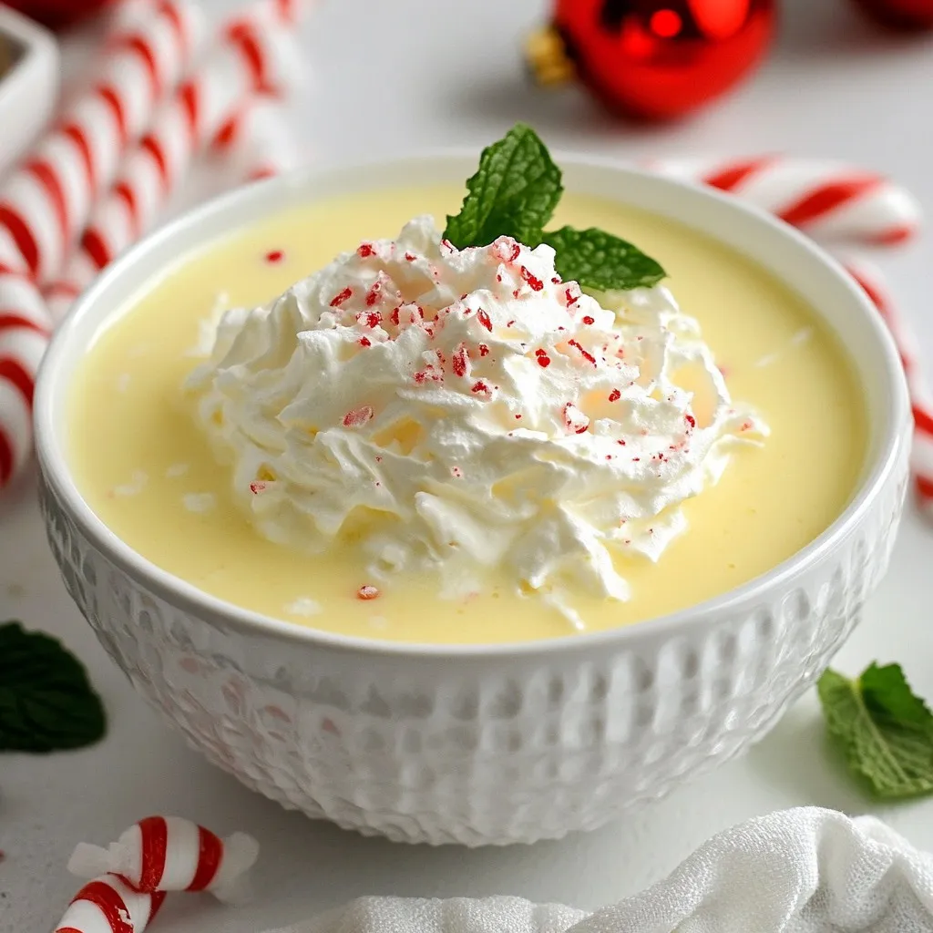 Peppermint Eggnog Punch Delightful Holiday Beverage