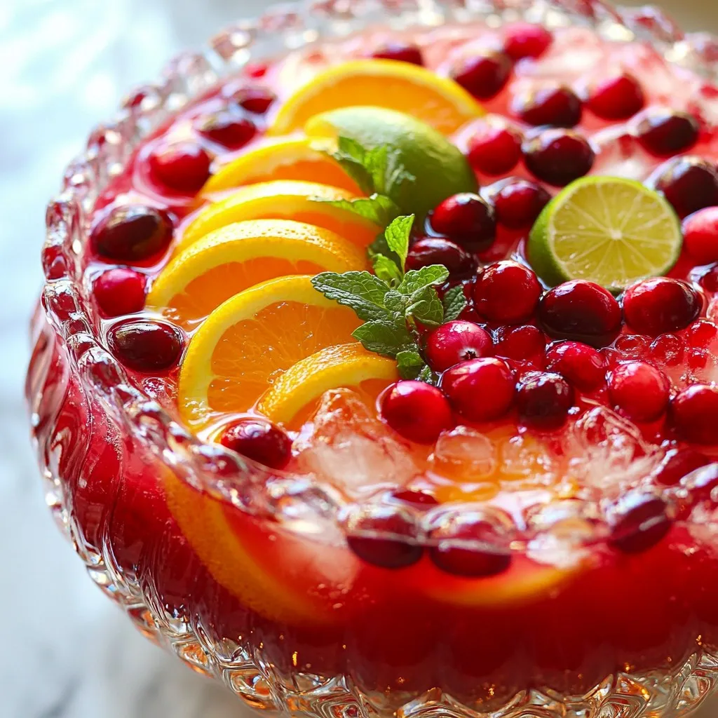 Sparkling Non-Alcoholic Christmas Punch Festive Delight