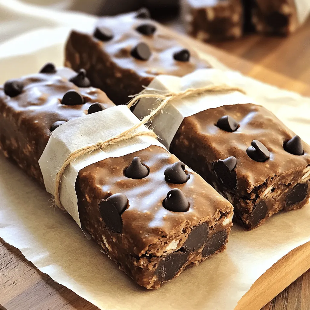 Mocha Chip Protein Bars Healthy Energy Snack Recipe