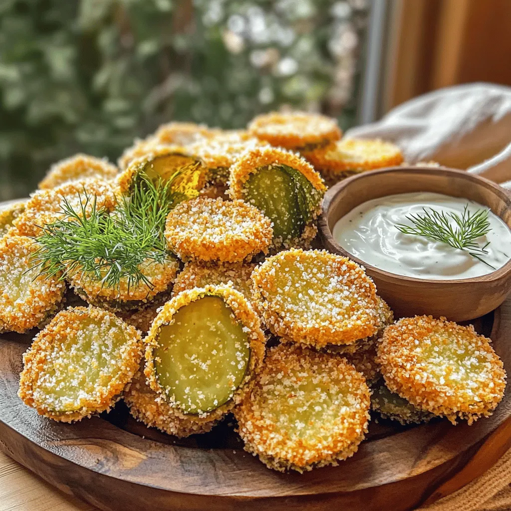 Crispy Air Fryer Fried Pickles Perfect for Snacking