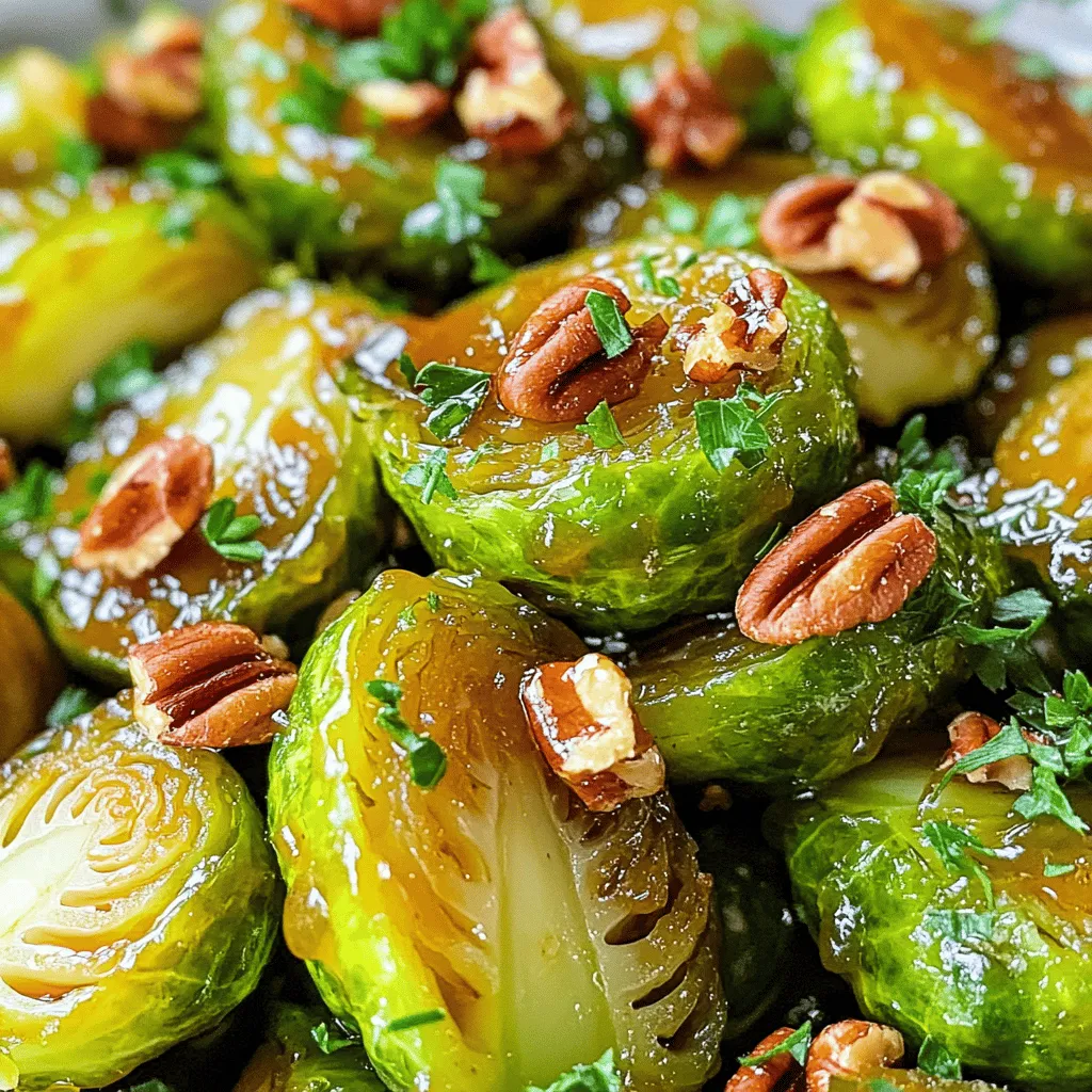 Maple Glazed Brussels Sprouts Simple and Delicious Side