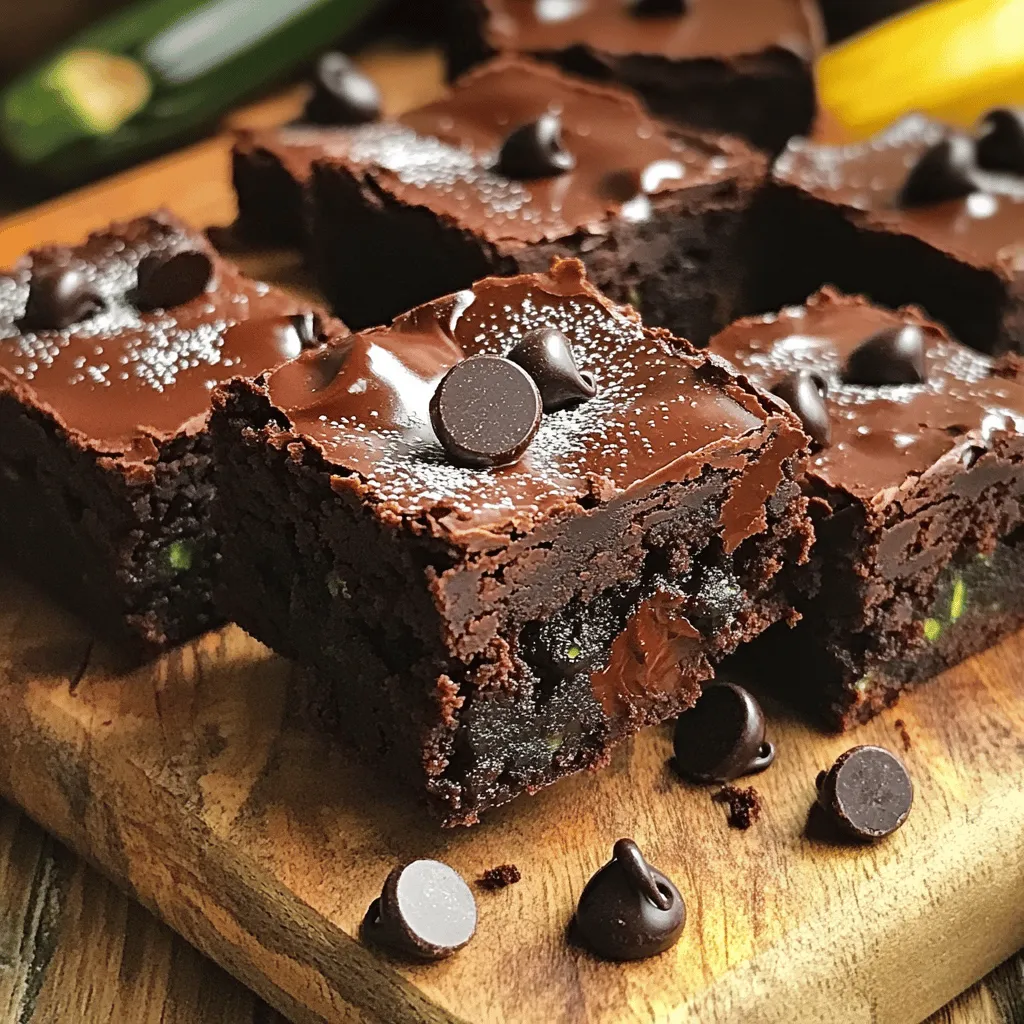 Dark Chocolate Zucchini Brownies Simple and Delicious