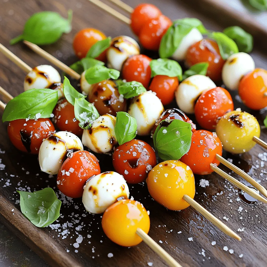 Caprese Salad Skewers Fresh and Flavorful Delight