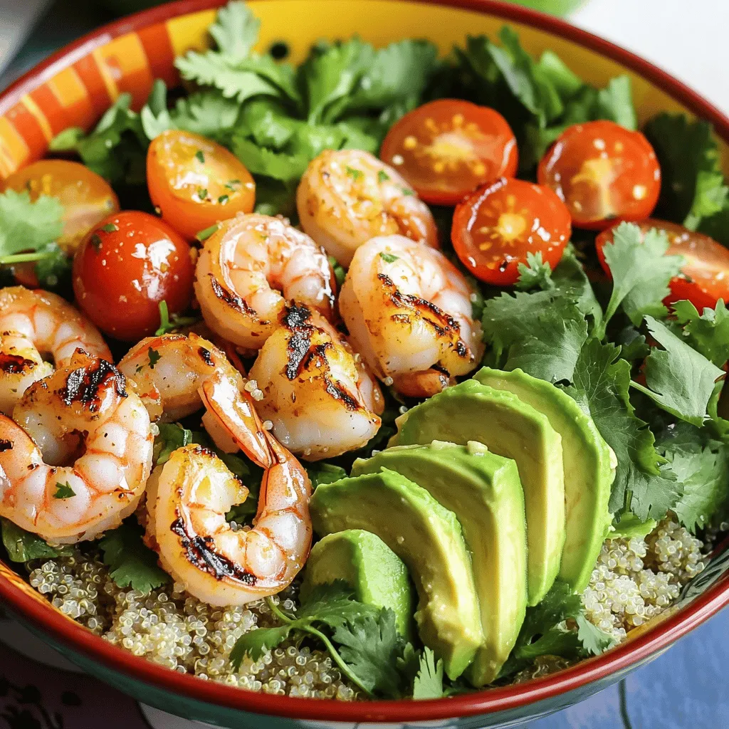 Grilled Shrimp Bowl with Garlic Sauce Delightful Dish