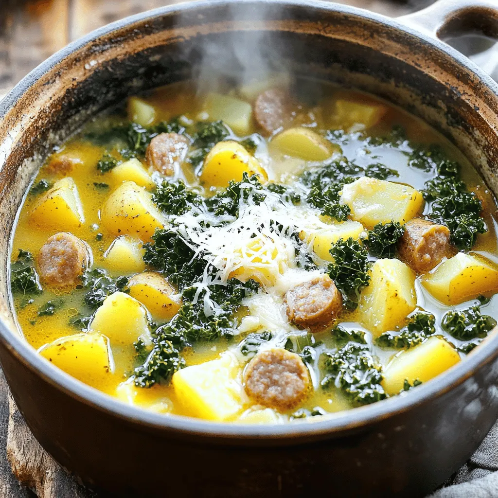 Satisfying Sausage Potato Kale Soup Easy and Hearty