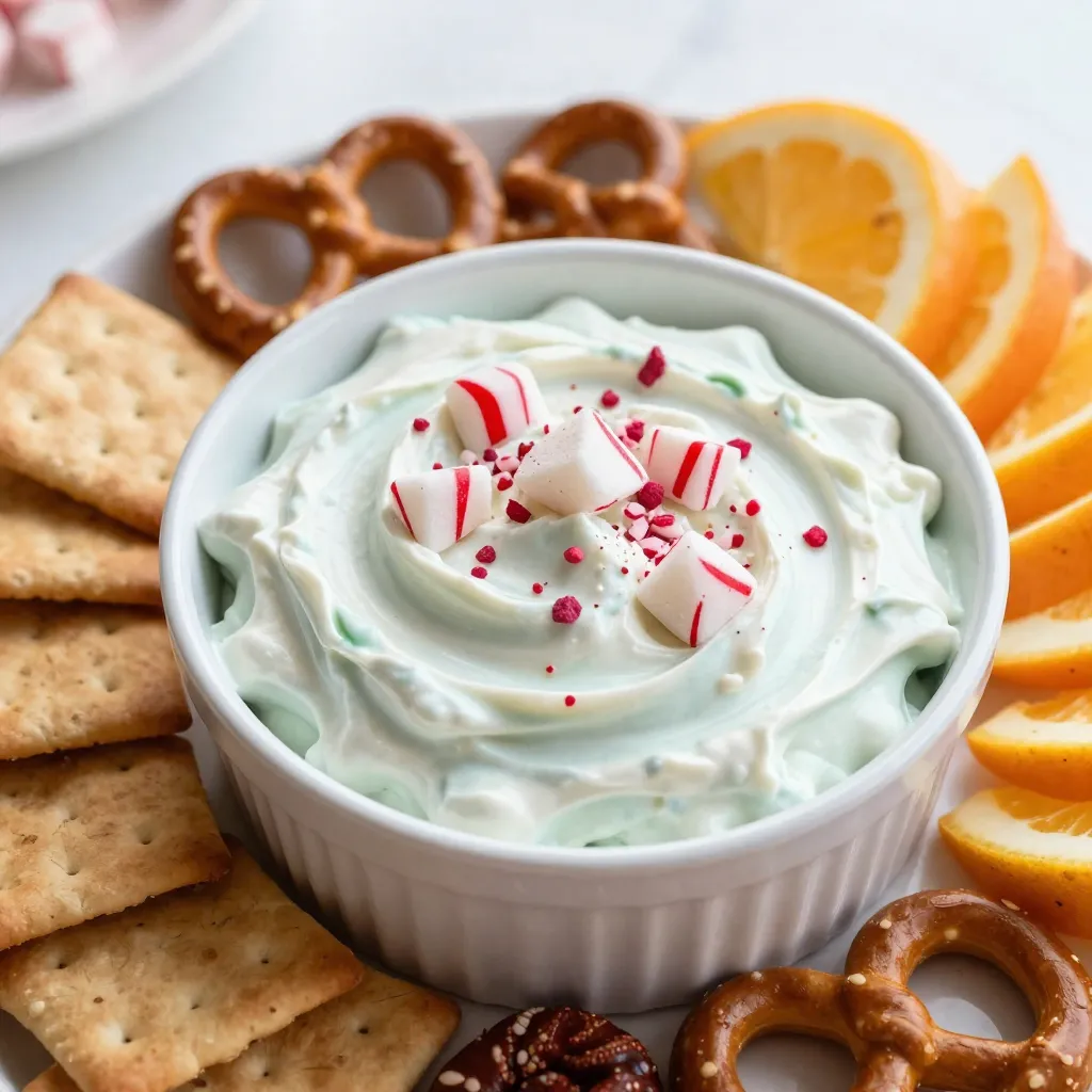 Peppermint Fluff Dip Creamy and Irresistible Treat