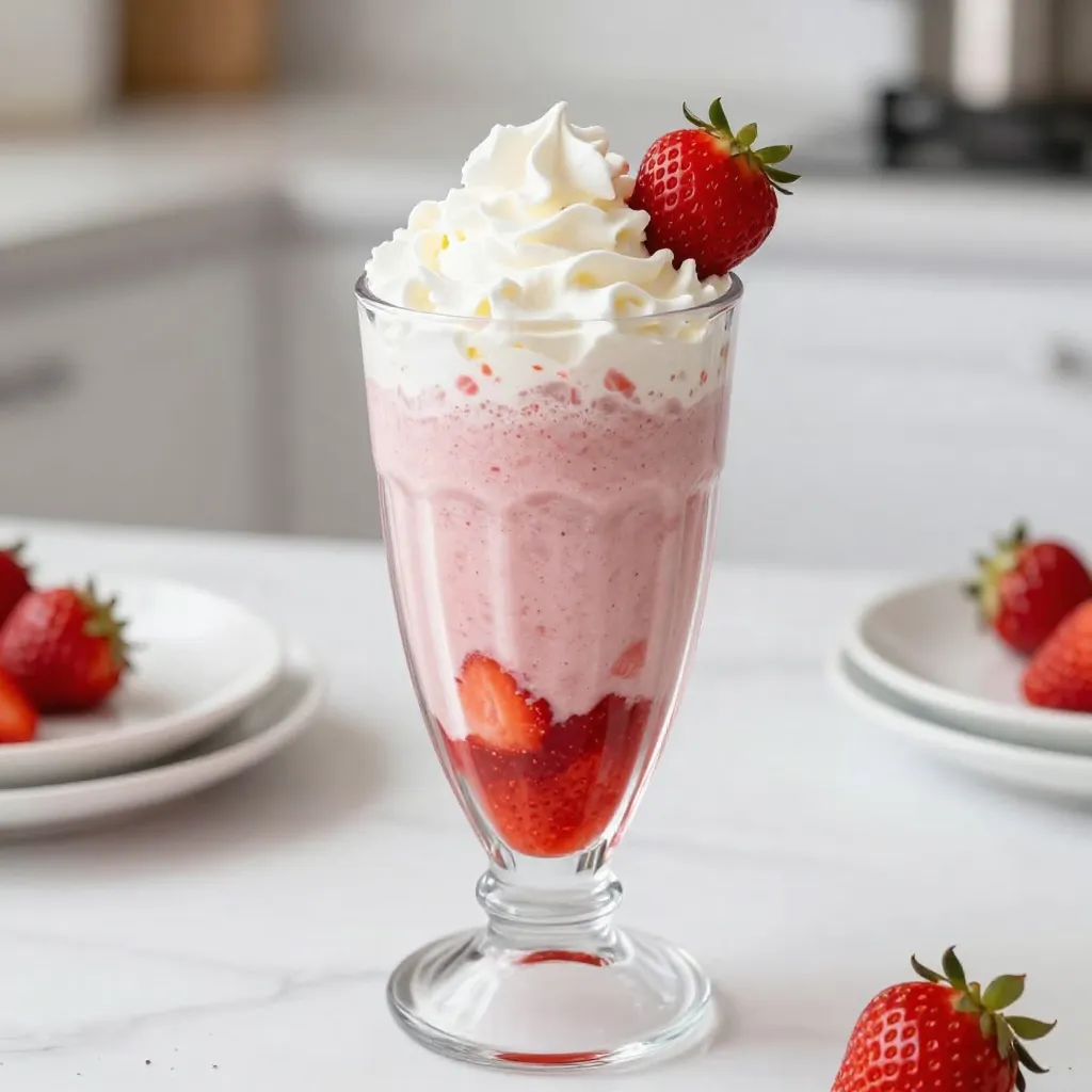 Classic Strawberry Milkshake Smooth and Simple Recipe