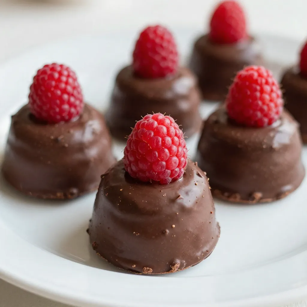 Chocolate Raspberry Mousse Bites Divine Dessert Treat