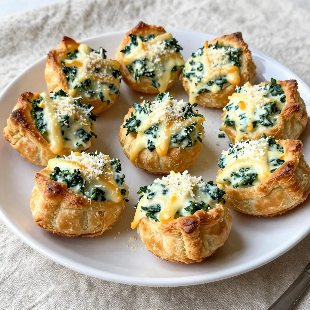 Cheesy Spinach Dip Bites Savory and Simple Delight