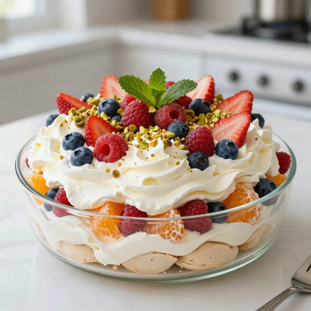 Christmas Pavlova Trifle Festive and Easy Dessert