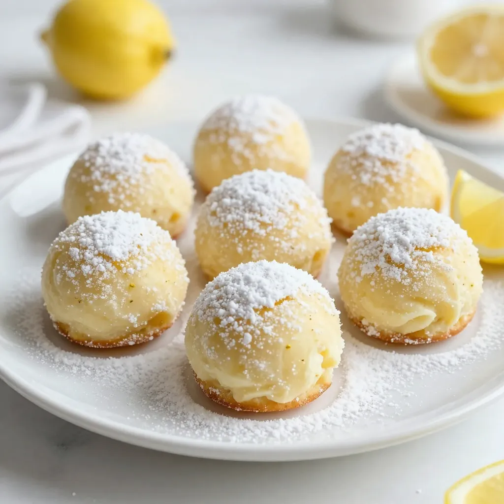Lemon Cream Snowball Cookies Delightfully Simple Treat