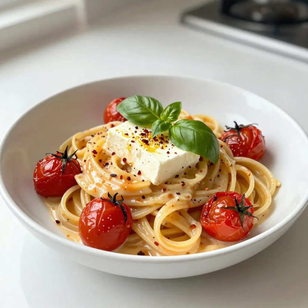 TikTok Feta Tomato Pasta Easy and Delicious Recipe