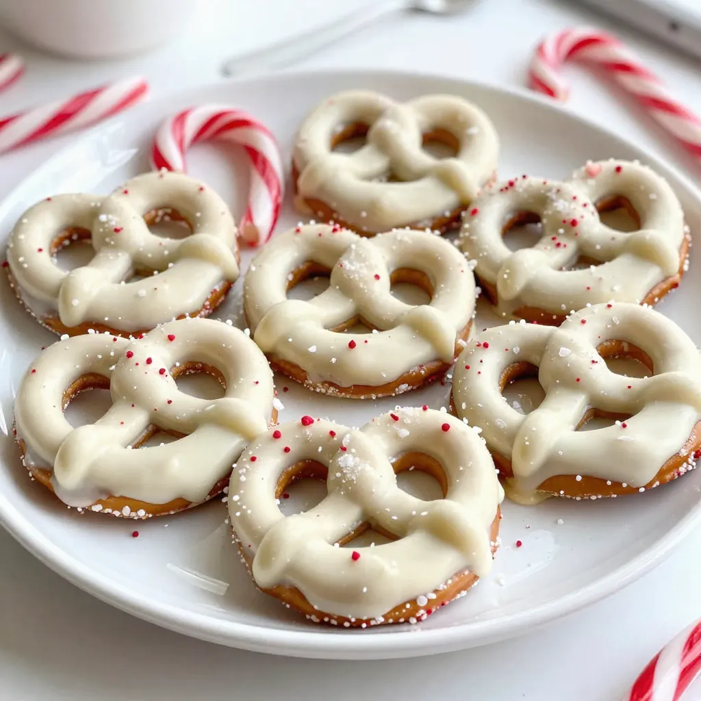 White Chocolate Peppermint Pretzel Crisps Delight