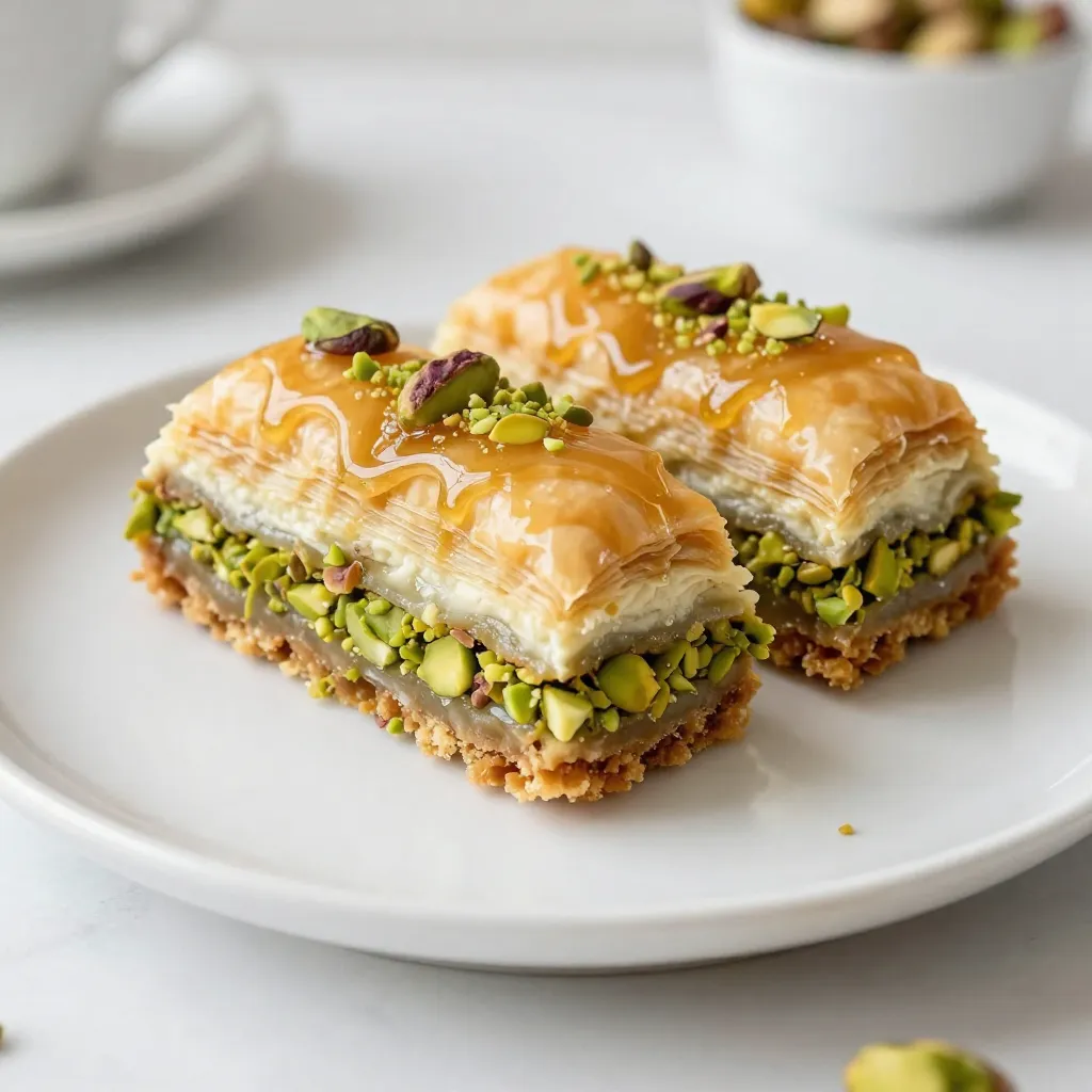 Baklava Pistachio Cheesecake Irresistible Delight