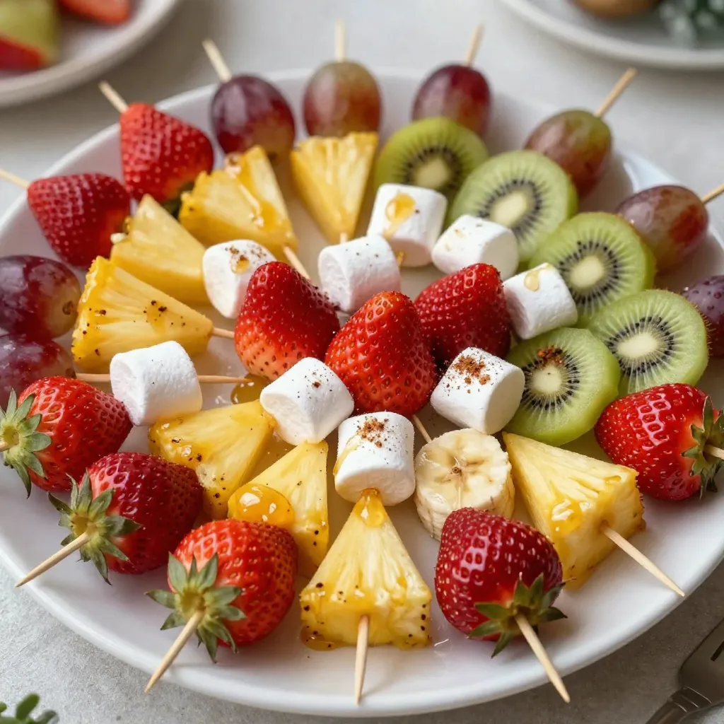 Festive Christmas Fruit Skewers Colorful and Fun Treat
