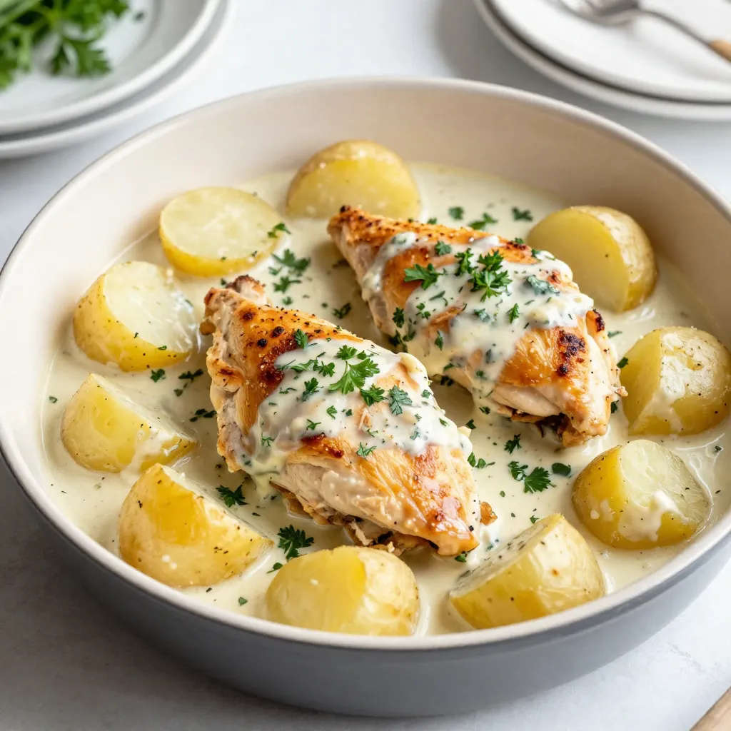 Creamy Herb Chicken &#038; Potatoes Delightful Recipe