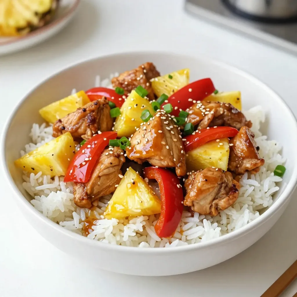 Pineapple Chicken and Rice Flavorful Dinner Delight