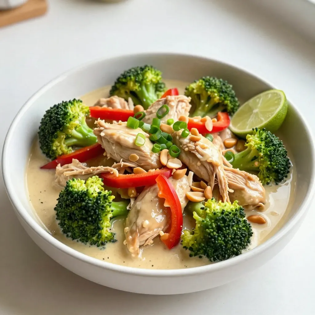 Crockpot Thai Peanut Chicken Simple and Flavorful Meal