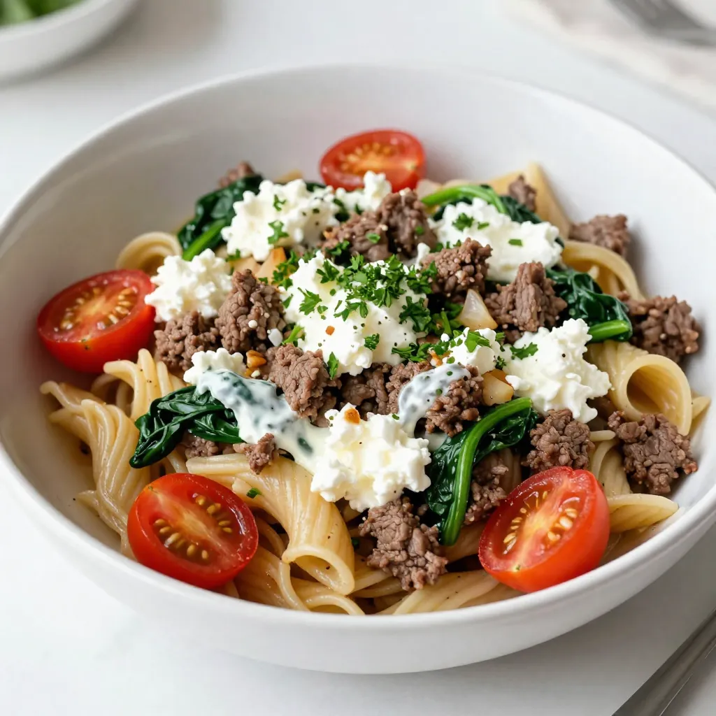 High-Protein Beef Pasta Savory and Filling Meal