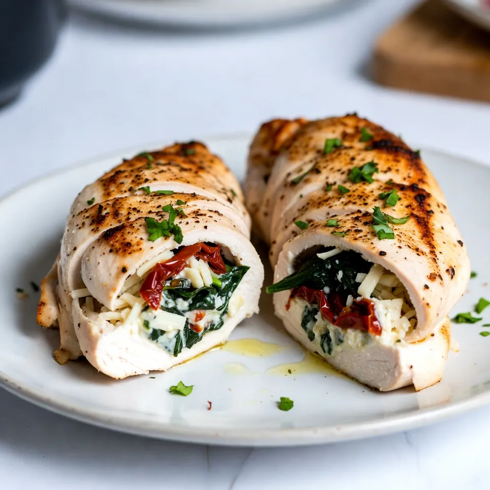 Copycat Ruth&#8217;s Chris Stuffed Chicken Simple Recipe